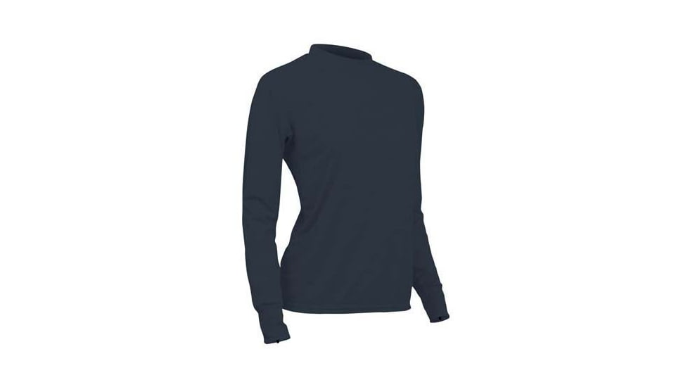 XGO Phase 1 Womens Long Sleeve Crew, Navy, Small, 1G31AQ-S-220