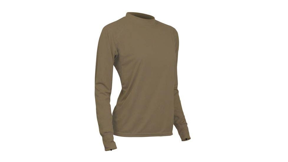 XGO Phase 1 Womens Long Sleeve Crew, Tan 499, Extra Small, 1G31AQ-XS-499