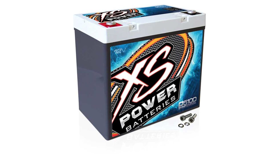 XS Power D5100 AGM Deep Cycle 12 Volt Battery - 3100A, 745CA, 60Ah, 2000/3000W, White D5100
