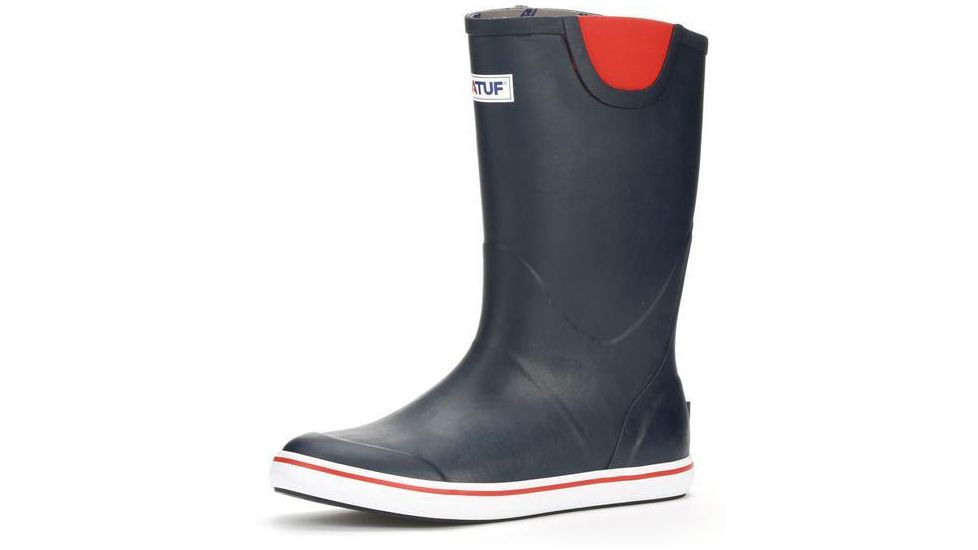 Xtratuf 12 in Ankle Deck Boot - Mens, Navy/Red, 7, 22732-NVY-070