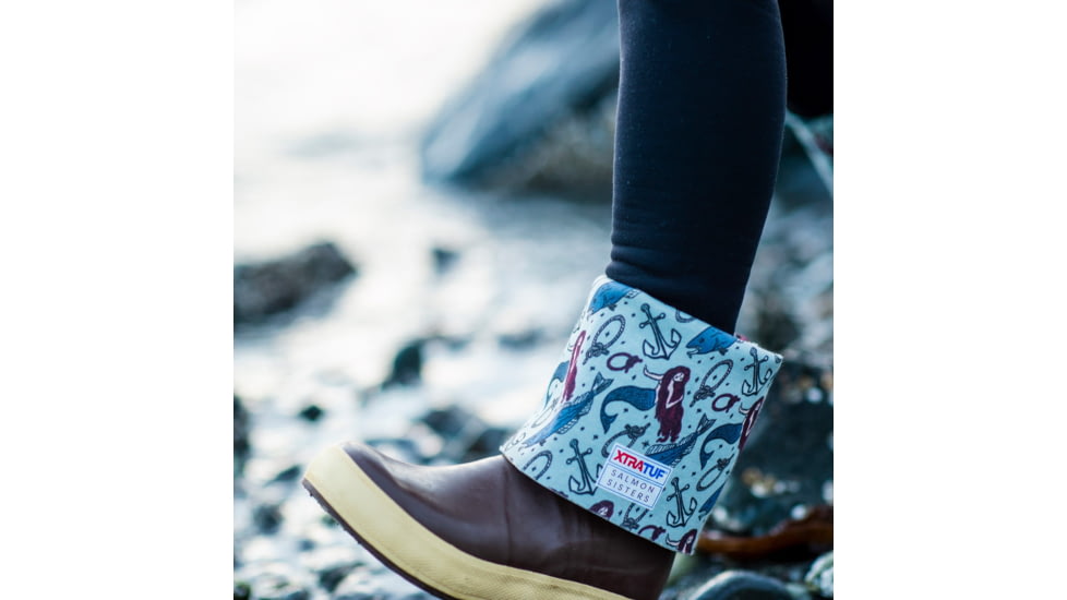 Xtratuf 15 in Legacy Boot - Womens, Blue Mermaid Life, 10, XWSL-9BM-BRN-100