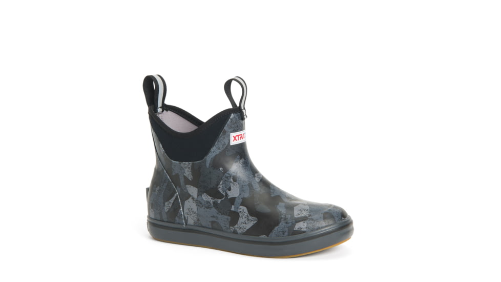 Xtratuf 6 in Ankle Deck Boot - Women's, Black Camo, 7, XWAB-002-CAM-070