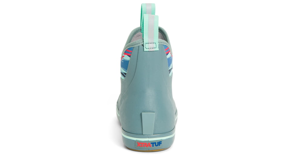 Xtratuf 6 in Buoy Ankle Deck Boot - Womens, Trooper Blue/Beach Glass, 6, XWAB-2BG-BLU-060