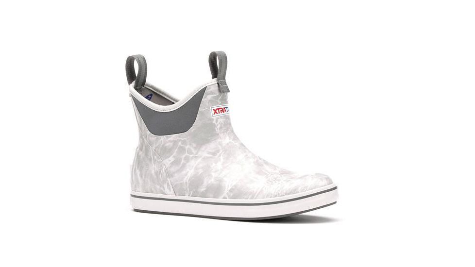 Xtratuf 6 in Camo Print Ankle Deck Boot - Mens, Mossy Oak Bone Fish, 8, XMAB-BOF-CAM-080