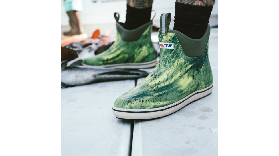 Xtratuf 6 in Camo Print Ankle Deck Boot - Mens, Realtree Fishing, 14, XMAB-RTF-CAM-140