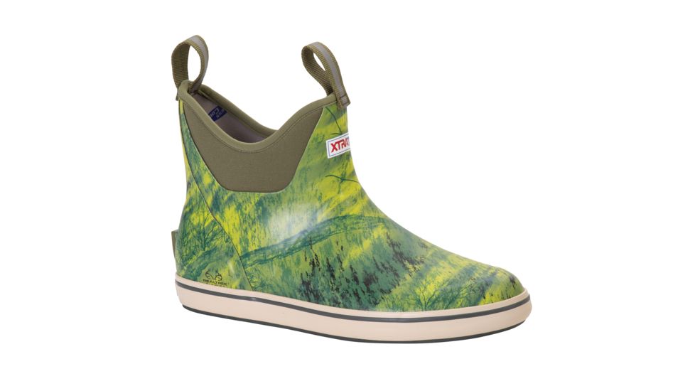 Xtratuf 6 in Camo Print Ankle Deck Boot - Mens, Realtree Fishing, 14, XMAB-RTF-CAM-140