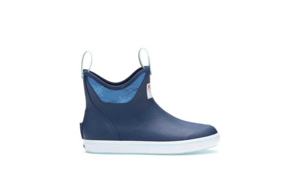 Xtratuf 6 in Salmon Sisters Ankle Deck Boots - Women's, Blue, 6, 22590-BLU-060