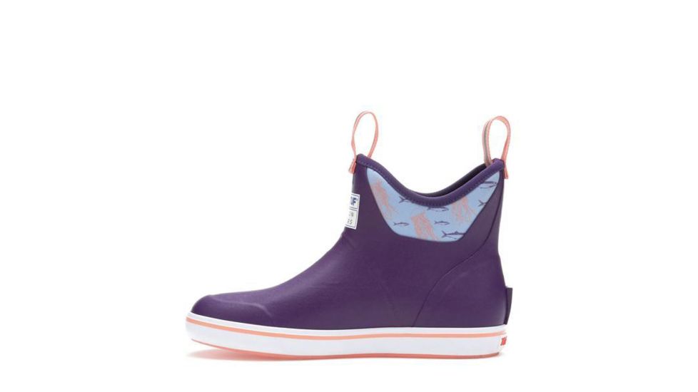 Xtratuf 6 in Salmon Sisters Ankle Deck Boots - Women's, Purple, 7, 22591-PUR-070