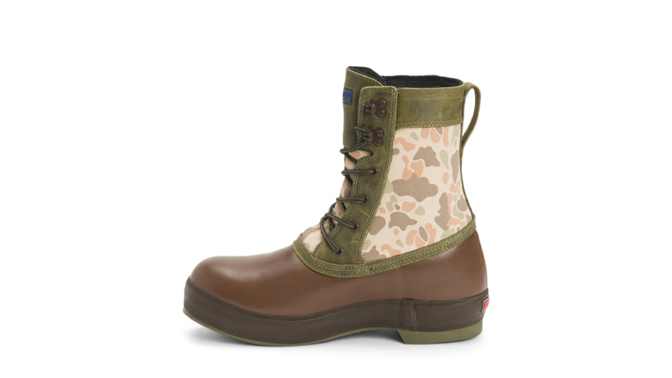 Xtratuf 8in Insulated Legacy Lace Boot - Mens, Burnt Oliver/Choc. Brown/Duck Camo, 10, LLM8-DCAM-CAM-100