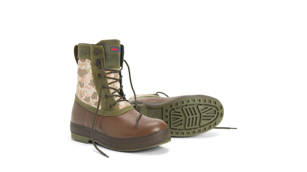 Xtratuf 8in Insulated Legacy Lace Boot - Mens, Burnt Oliver/Choc. Brown/Duck Camo, 10, LLM8-DCAM-CAM-100
