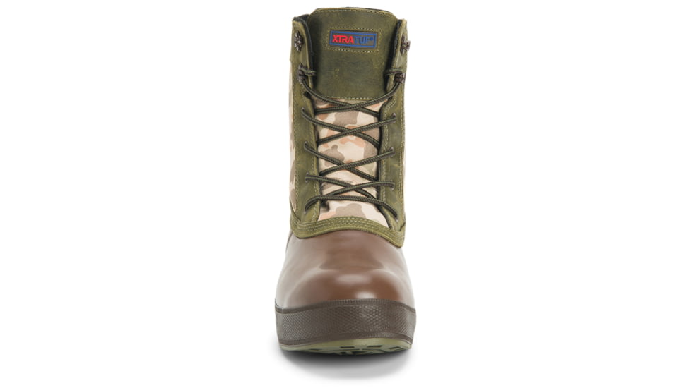 Xtratuf 8in Insulated Legacy Lace Boot - Mens, Burnt Oliver/Choc. Brown/Duck Camo, 10, LLM8-DCAM-CAM-100