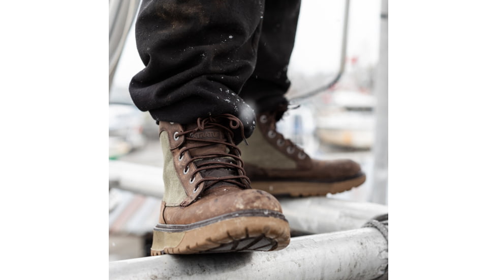 Xtratuf Bristol Bay Leather Canvas Boot - Mens, Brown, 10, XBF-903-BRN-100