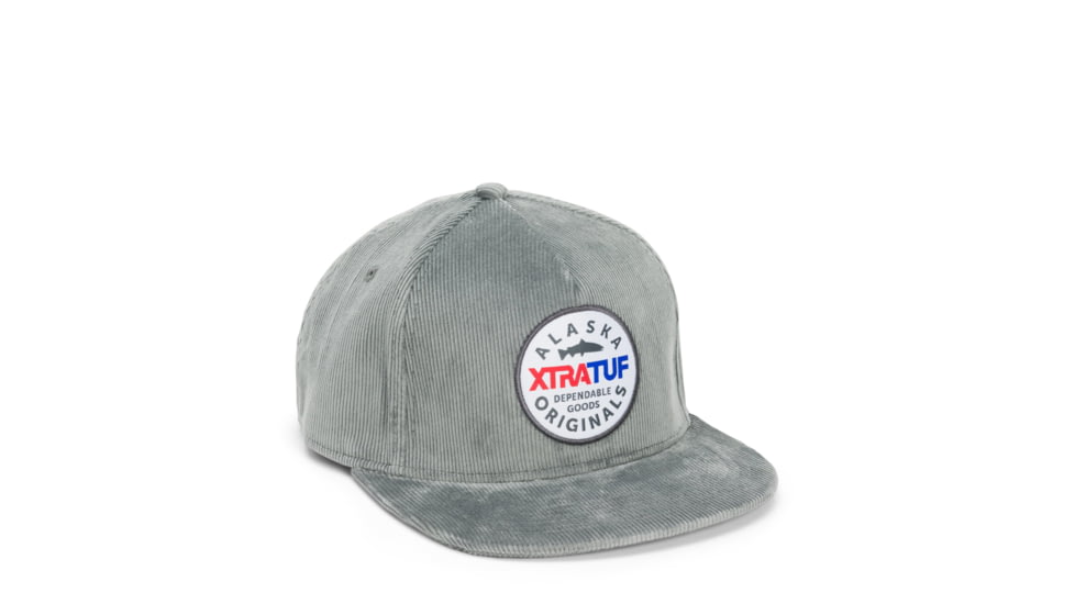 Xtratuf Corduroy Flat Brim Hat - Unisex, Gray, One Size, XAC-101-GRY-OS