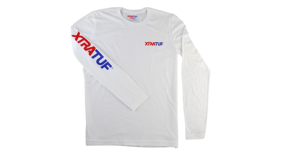 Xtratuf Long Sleeve Logo Tee - Mens, White, Medium, XA-101M-WHT-MED