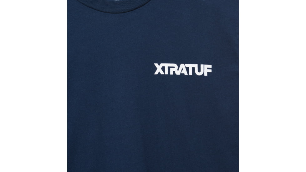 Xtratuf Long Sleeve Rugged &amp; Real Tee - Mens, White/Navy, Extra Large, XALS-2RR-NVY-XLG