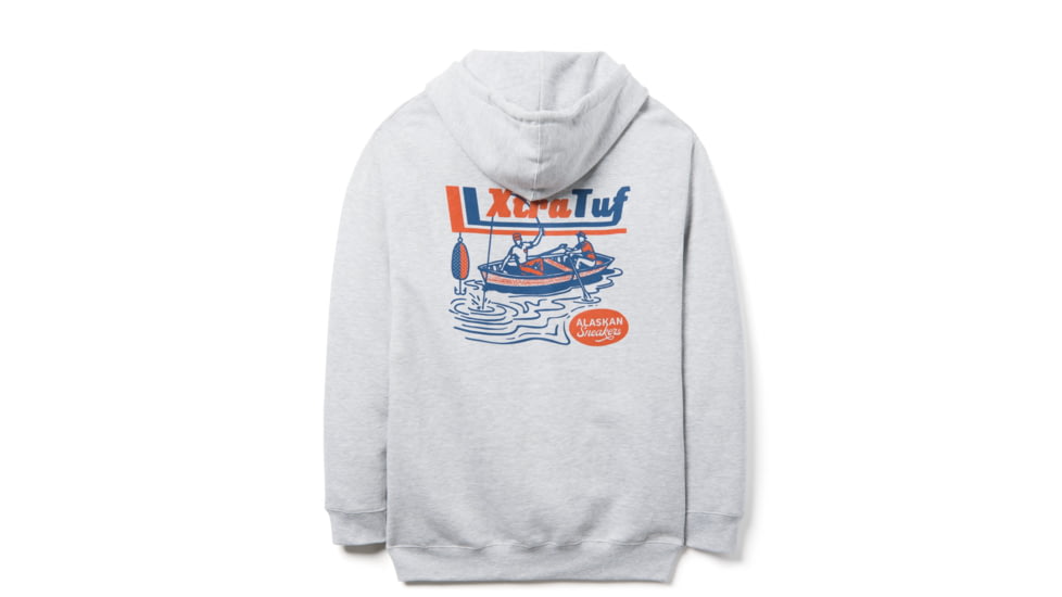 Xtratuf Pullover Retro Hoodie - Unisex, Red/Blue, SML, XAH-1RA-GRY-SML