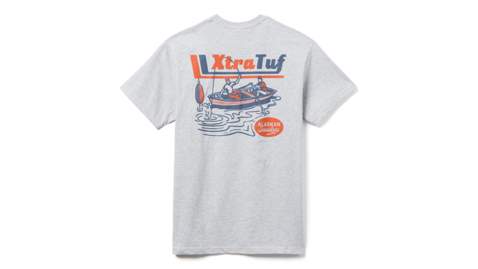 Xtratuf Retro Tee - Men's, Blue/Gray, LG, XAT-1RA-GRY-LRG
