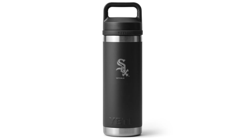 Yeti Rambler 18 oz Water Bottle with Chug Cap -MLB Chicago White Sox, Black, 28100006714