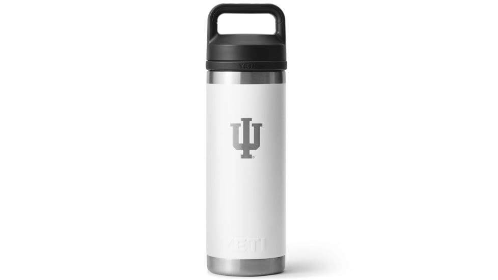 Yeti Rambler 18 oz Water Bottle with Chug Cap - NCAA Indiana, White, 28100006873