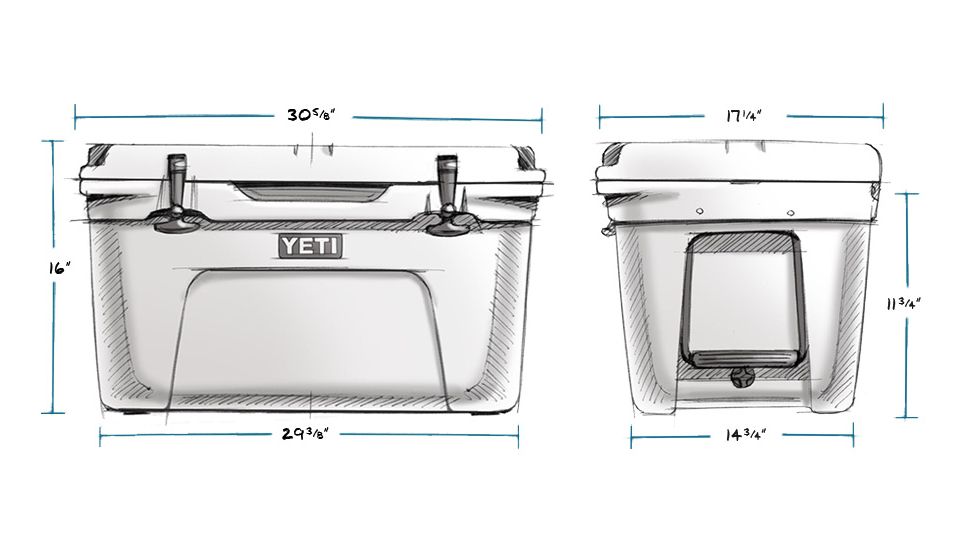 Yeti Tundra 65 Hard Cooler, White, 10065020000