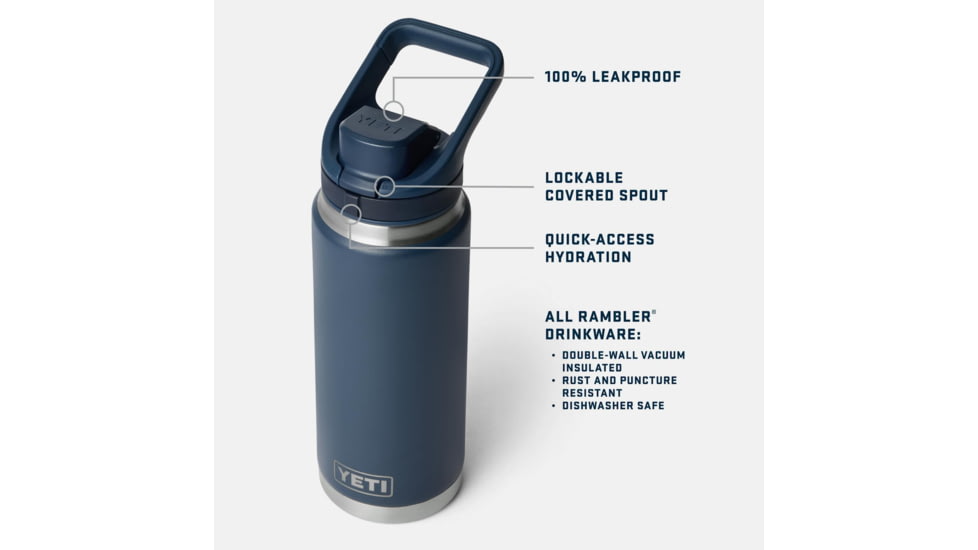 Yeti Rambler 26 oz Water Bottle w/Chug Cap