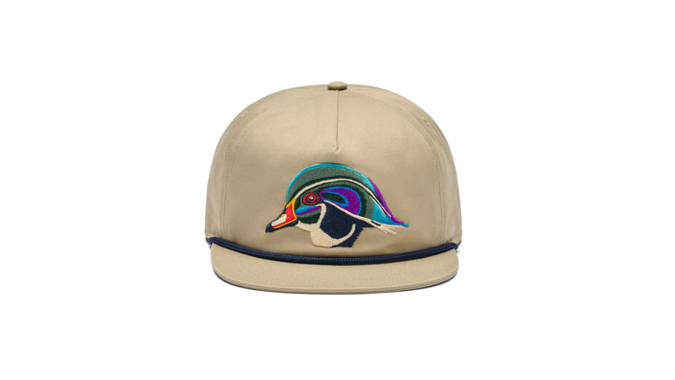 Yeti Wood Duck Flat Brim Rope Hat