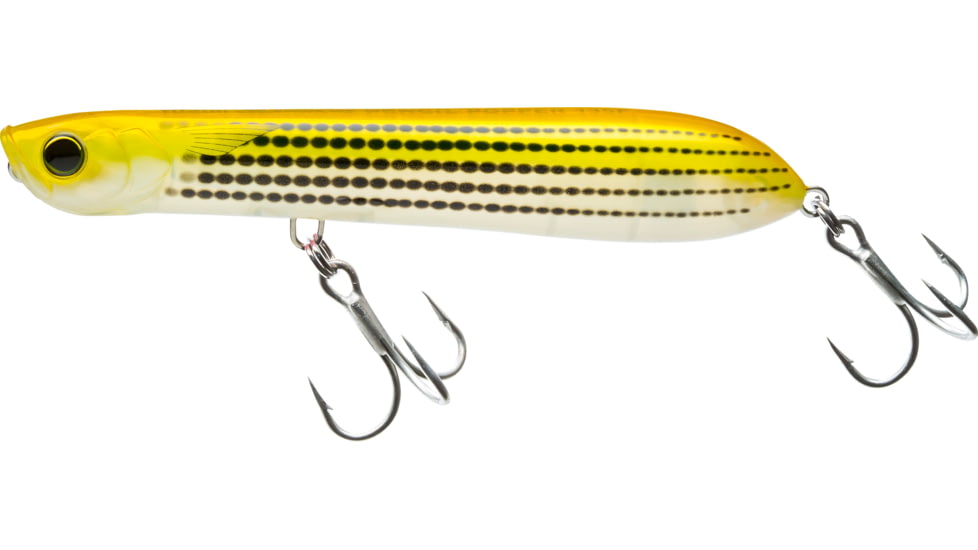 Yo-Zuri 3D Inshore Pencil Popper Floating Lure, 135mm, 5-3/8in, Yellow Mullet, R1433 YMT