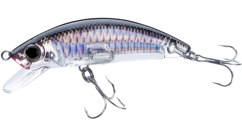 Yo-Zuri 3D Inshore Surface Minnow, Floating 7/16oz 3-1/2in 1/2 Ft #6 Hooks Silver/Black, R1215C4