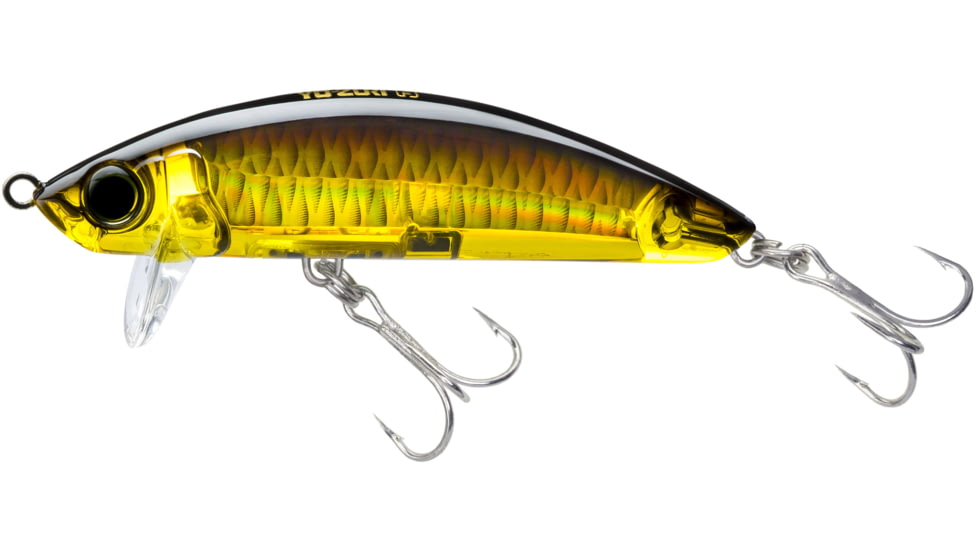 Yo-Zuri 3D Inshore Surface Minnow, Floating, 90mm 3-1/2in Gold Black, R1215HGBL