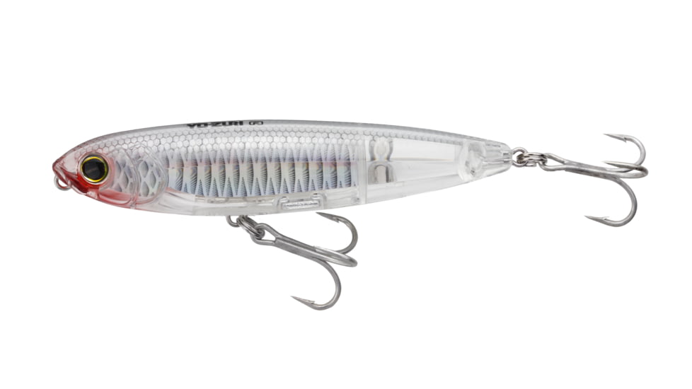 Yo-Zuri 3D Inshore Topknock Pencil,Floating, 4in 9/16oz, 0ft, Ghost Shad, R1350-HGSH
