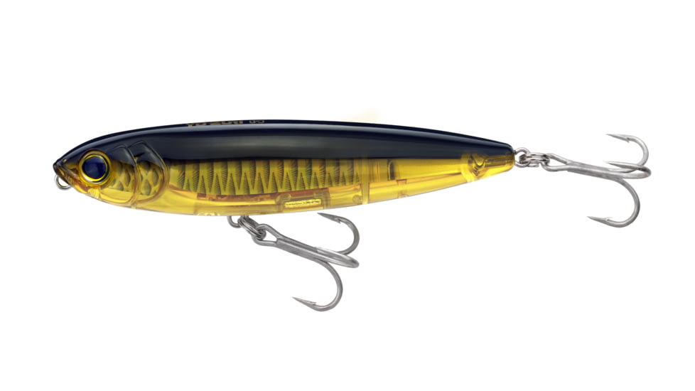 Yo-Zuri 3D Inshore Topknock Pencil,Floating, 4in 9/16oz, 0ft, Gold Black, R1350-HGBL