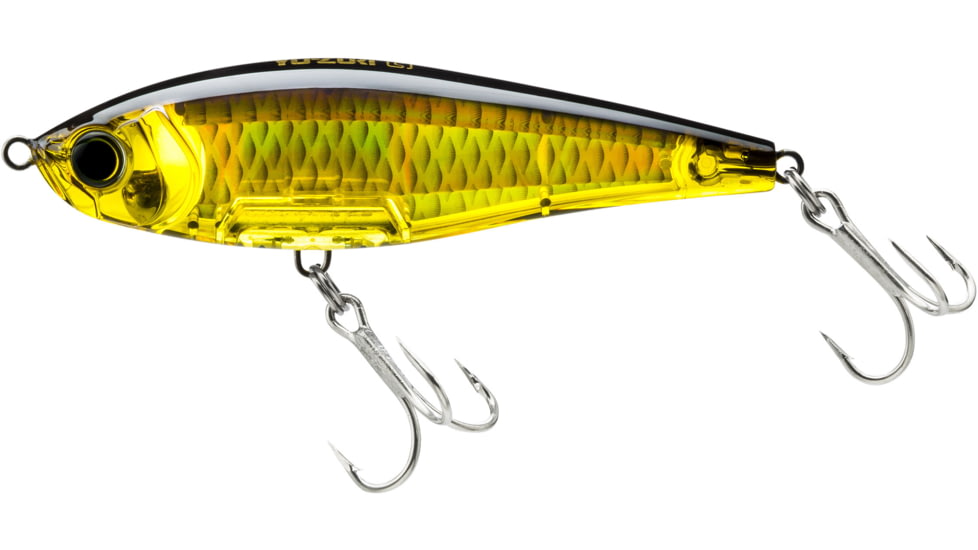 Yo-Zuri 3D Inshore Twitchbait, Slow Sinking, 90mm 3-1/2in Gold Black, R1208HGBL
