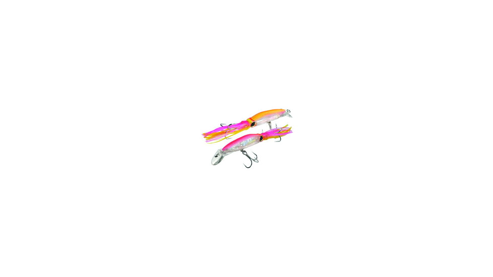 Yo-Zuri 3D Squirt Hardbait Squid, 7 1/2in, 1 1/2 oz Squid Tail, Hot Pink, Floating, R1166CPHP