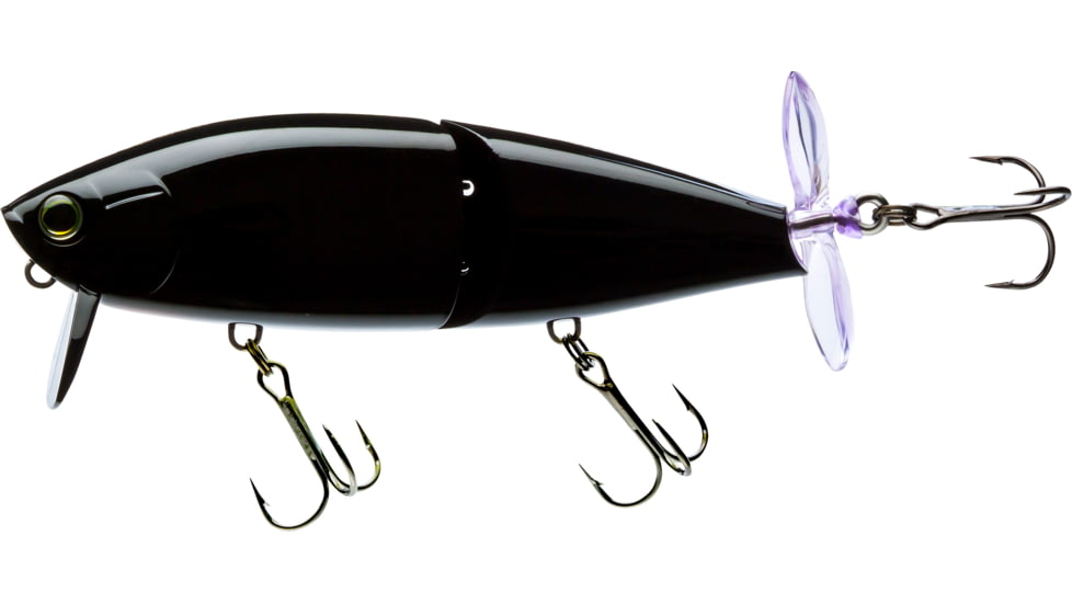 Yo-Zuri 3DB Wake Prop Floating Lure, 105mm, 4-1/8in, Black, R1476 BL