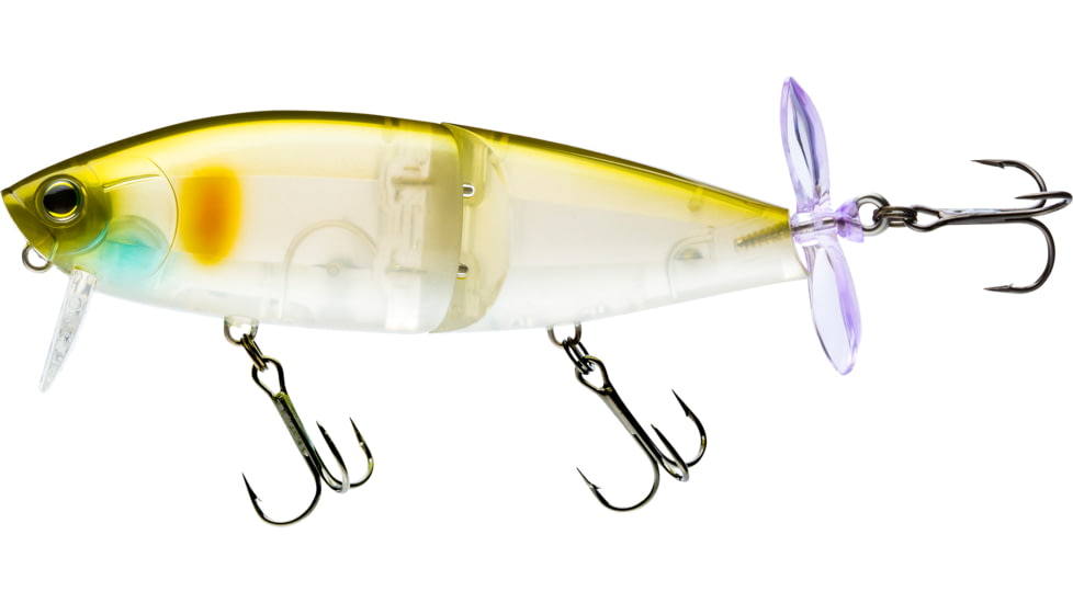 Yo-Zuri 3DB Wake Prop Floating Lure, 105mm, 4-1/8in, Ghost AYU, R1476 GSAY