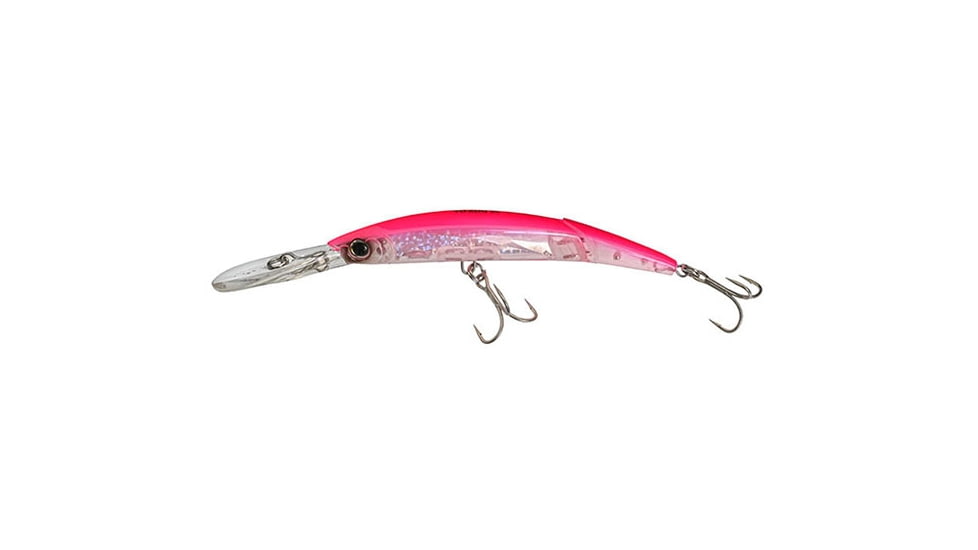 Yo-Zuri Crystal 3D Minnow Deep Diver Jointed Luge, 130mm, Fluorescent Pink, F1155 PK
