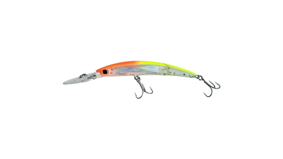 Yo-Zuri Crystal 3D Minnow Deep Diver Jointed Luge, 130mm, Orange/Yellow, F1155 C57