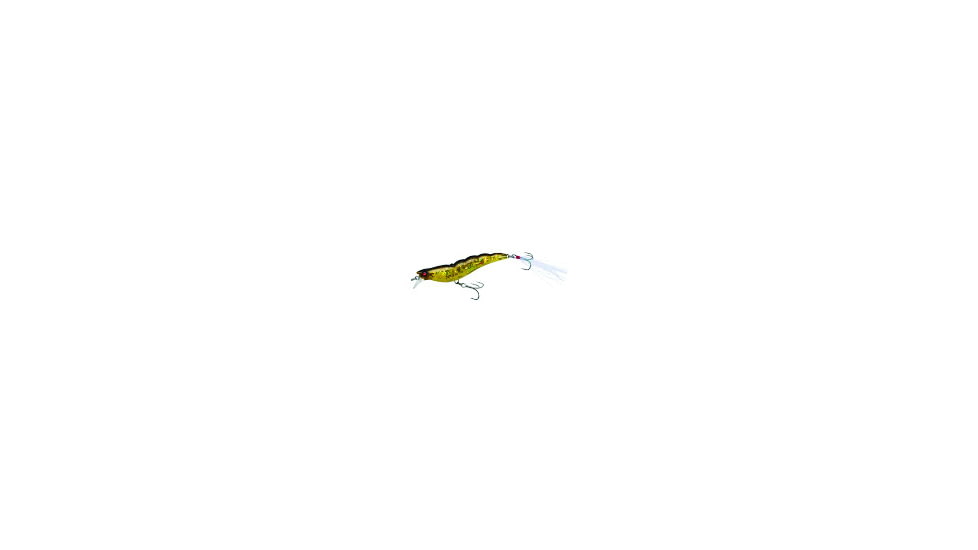 Yo-Zuri Crystal 3D Shrimp Mylar Tinsel Tail, 2 3/4in, 1/4 oz Olive, Sinking, R1161HOV