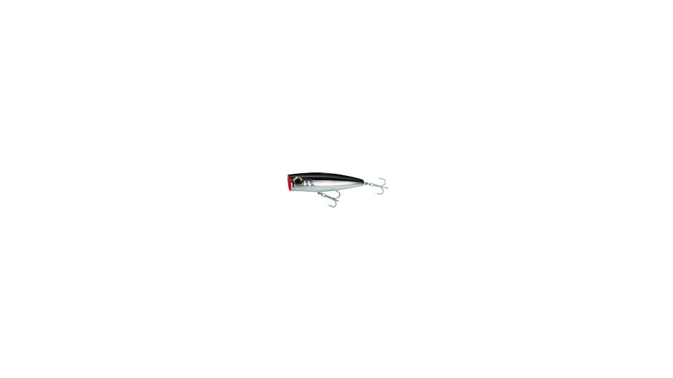 Yo-Zuri Hydro Popper, 3 1/2in, 7/8 oz, Black Silver, Floating, R1151CSBL
