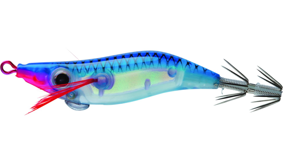 Yo-Zuri Mini Squid Jig, 2in 1/8 oz, Luminous Blue, Floating, A1696L11