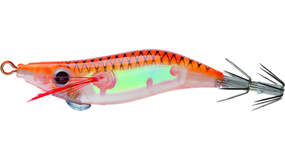 Yo-Zuri Mini Squid Jig, 2in 1/8 oz, Luminous Orange, Floating, A1696L9