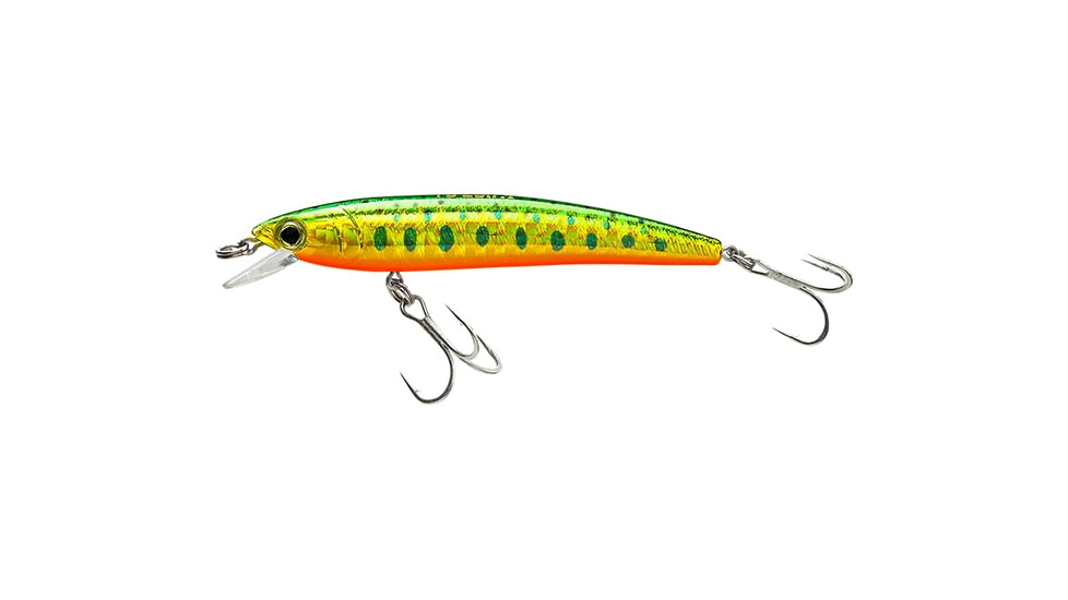 Yo-Zuri Pins Minnow Floating Lure, 90mm, Brook Trout, F1163 SHMY