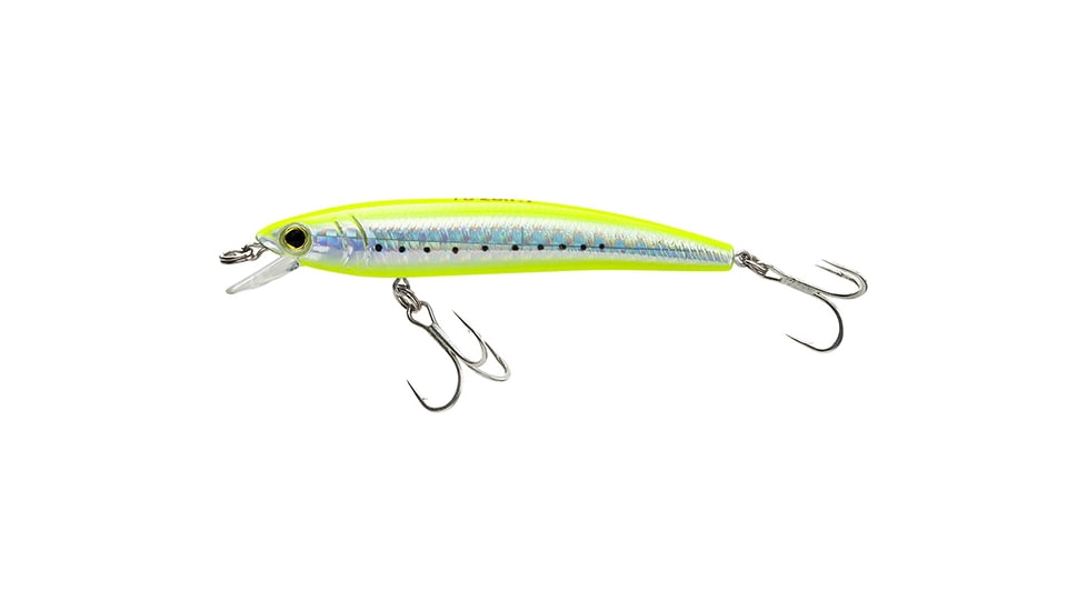Yo-Zuri Pins Minnow Sinking Lure, 70mm, Chartreuse, F1165 GHCS