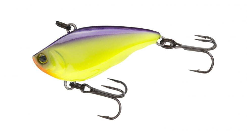Yo-Zuri Rattln Vibe Mini Lure, 40mm, Purple Back Chartreuse, R1354 PUCL
