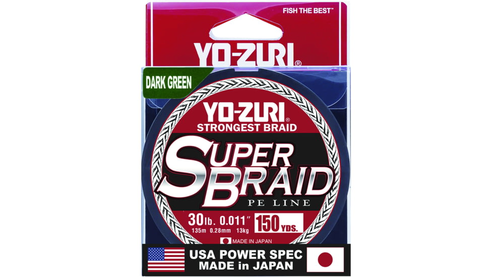 Yo-Zuri SuperBraid Line 30lb 150yd Green Boxed, YZSB30LBDG150YD