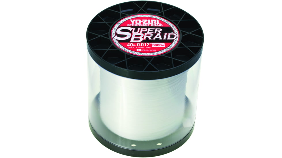 Yo-Zuri SuperBraid Line 40lb 3000yd White, YZ SB 40LB WH 3000YD