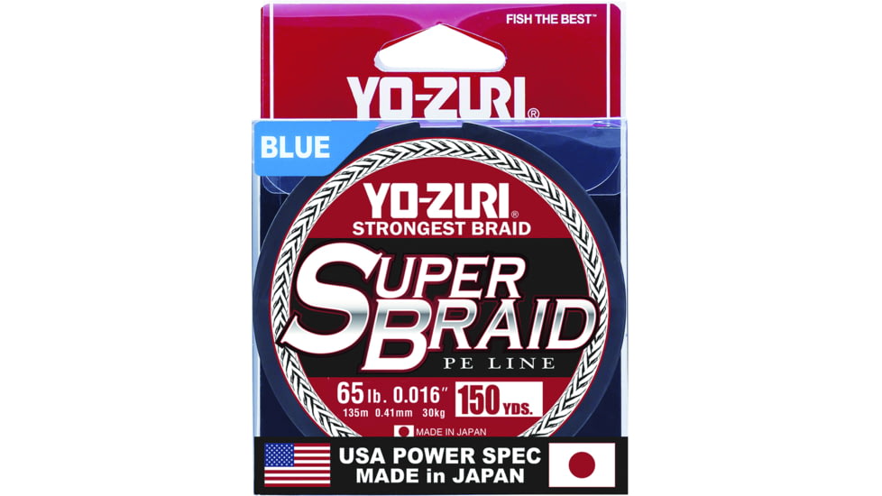 Yo-Zuri SuperBraid Line 65lb 150yd Blue Boxed, YZSB65LBBL150YD