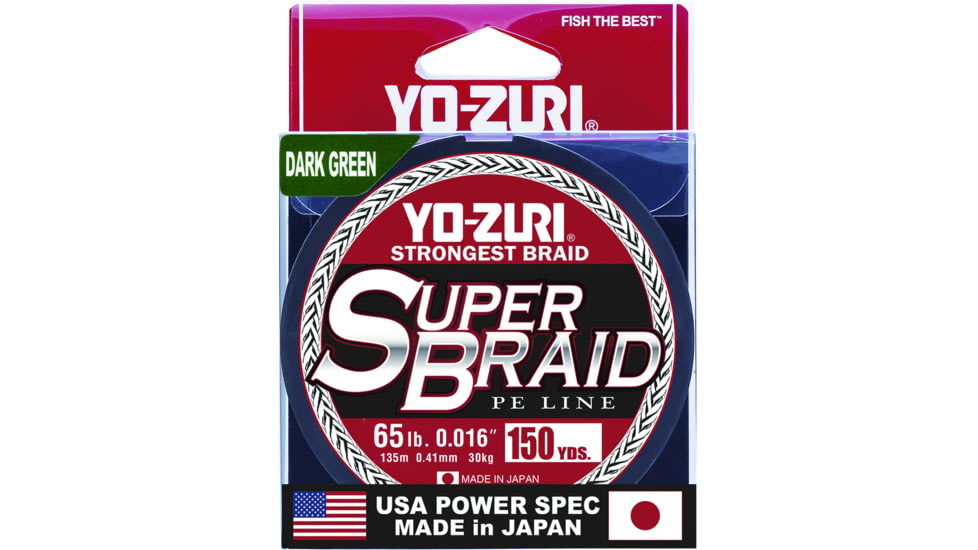 Yo-Zuri SuperBraid Line 65lb 150yd Green Boxed, YZSB65LBDG150YD
