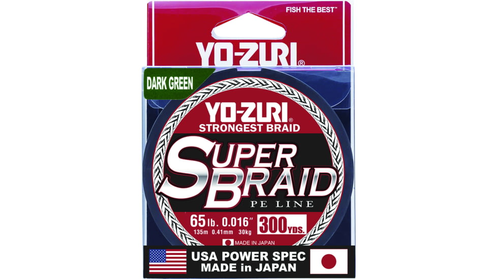 Yo-Zuri SuperBraid Line 65lb 300yd Dark Green Boxed, YZ SB 65LB DG 300YD