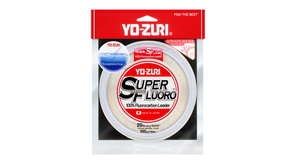 Yo-Zuri Superfluoro Fishing Line, 100yd, 20lb, Natural Clear, YZ SF 20LB NCL 100YD